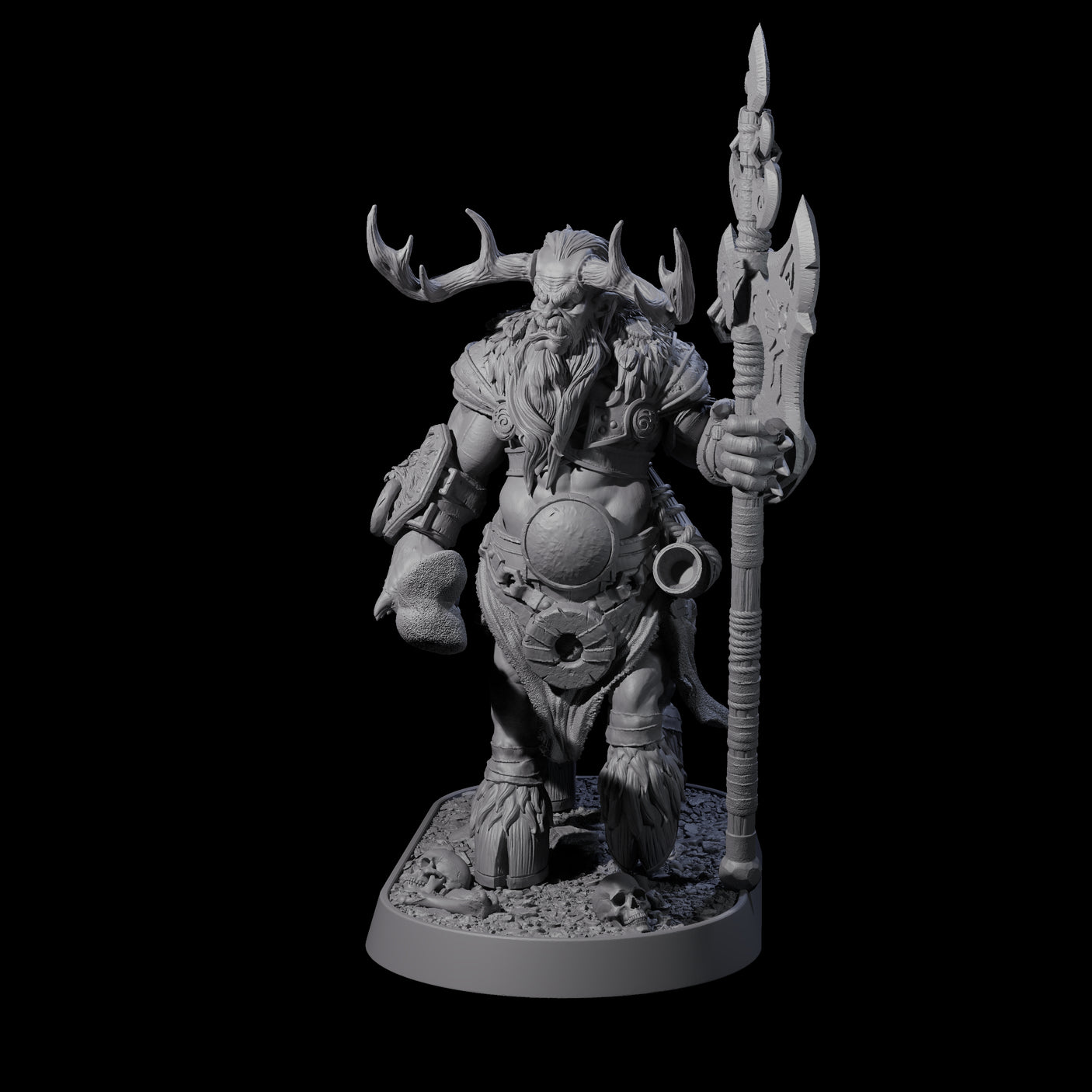 Muscular Raging Centaur F Miniature for Dungeons and Dragons, Pathfinder or other TTRPGs