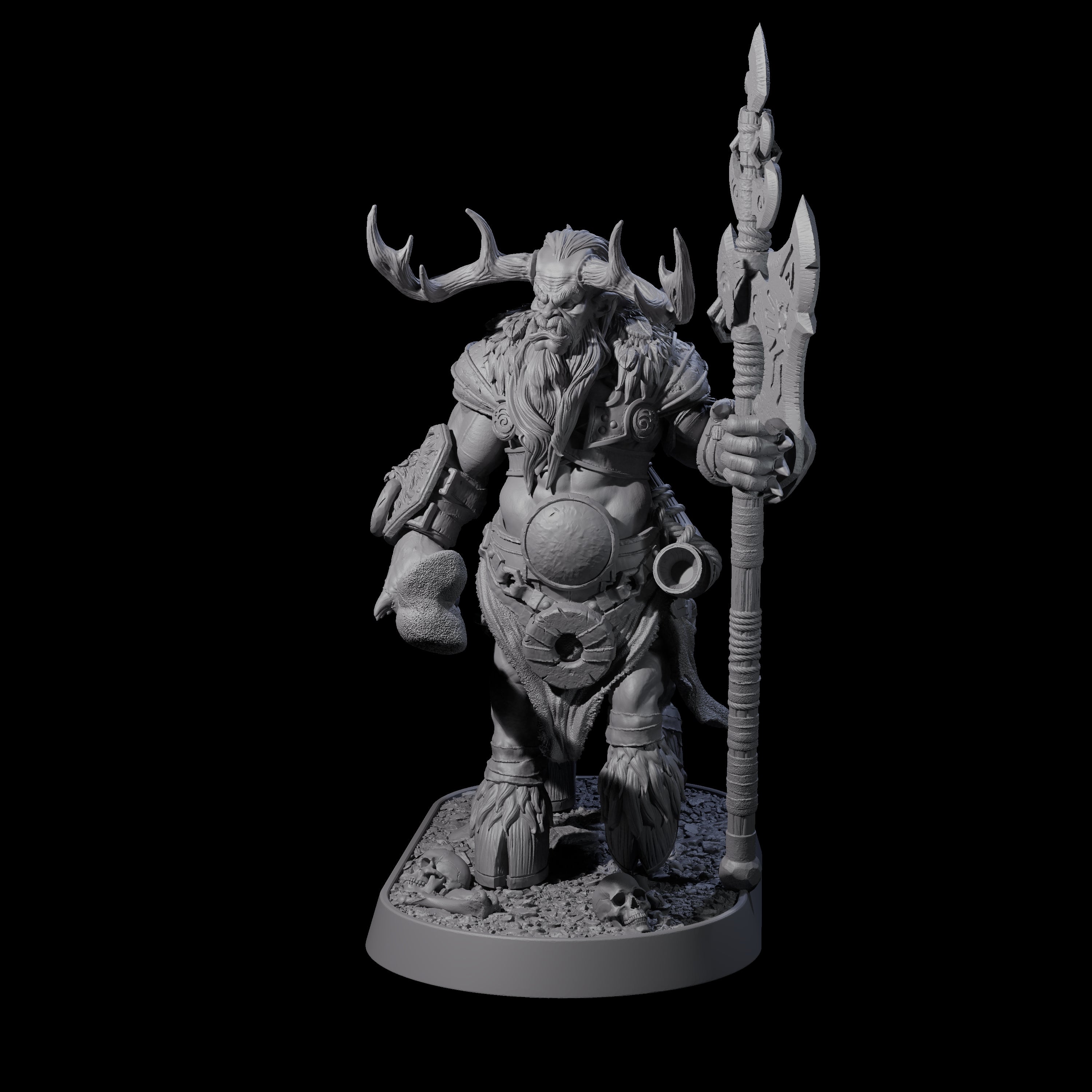 Muscular Raging Centaur F Miniature for Dungeons and Dragons, Pathfinder or other TTRPGs