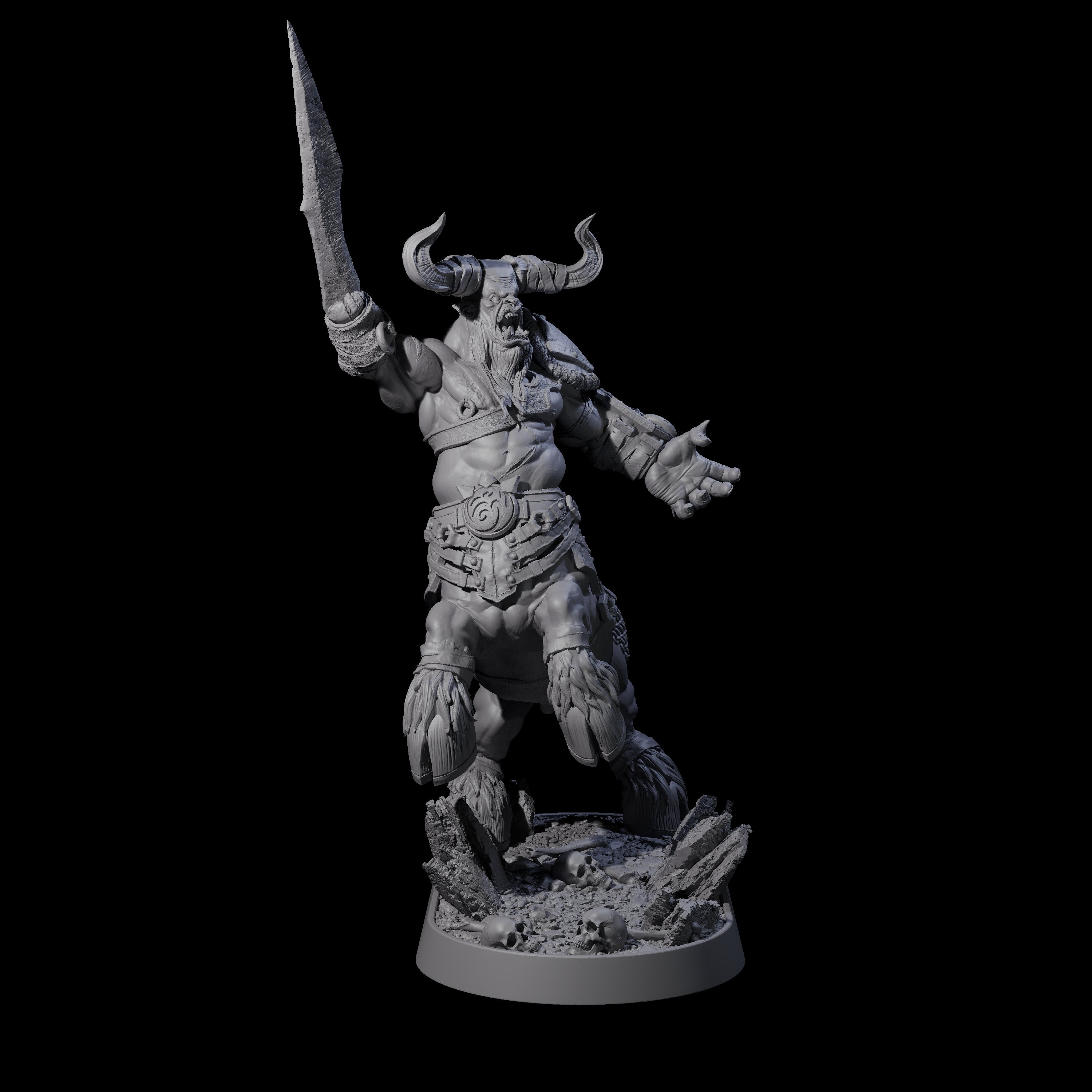 Muscular Raging Centaur H Miniature for Dungeons and Dragons, Pathfinder or other TTRPGs