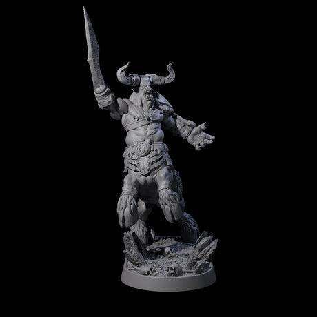 Muscular Raging Centaur H Miniature for Dungeons and Dragons, Pathfinder or other TTRPGs