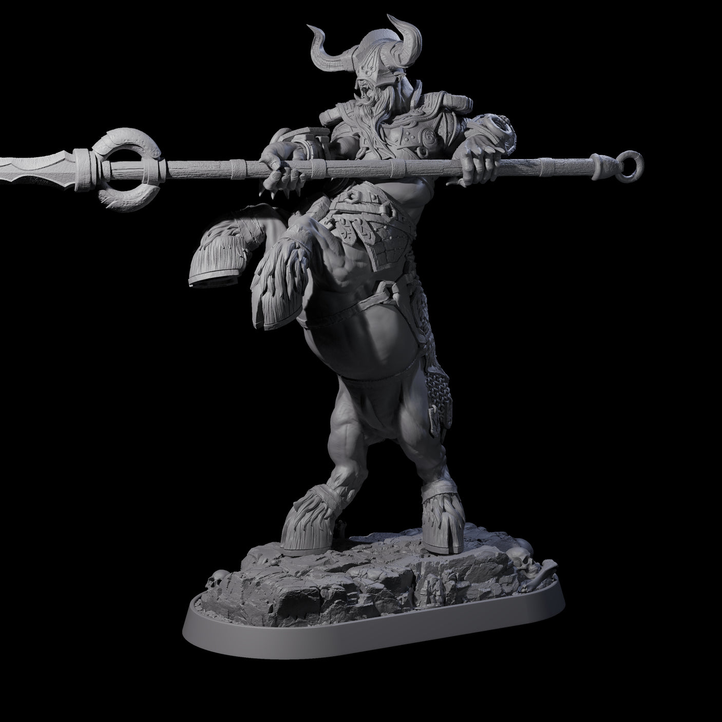 Muscular Raging Centaur I Miniature for Dungeons and Dragons, Pathfinder or other TTRPGs
