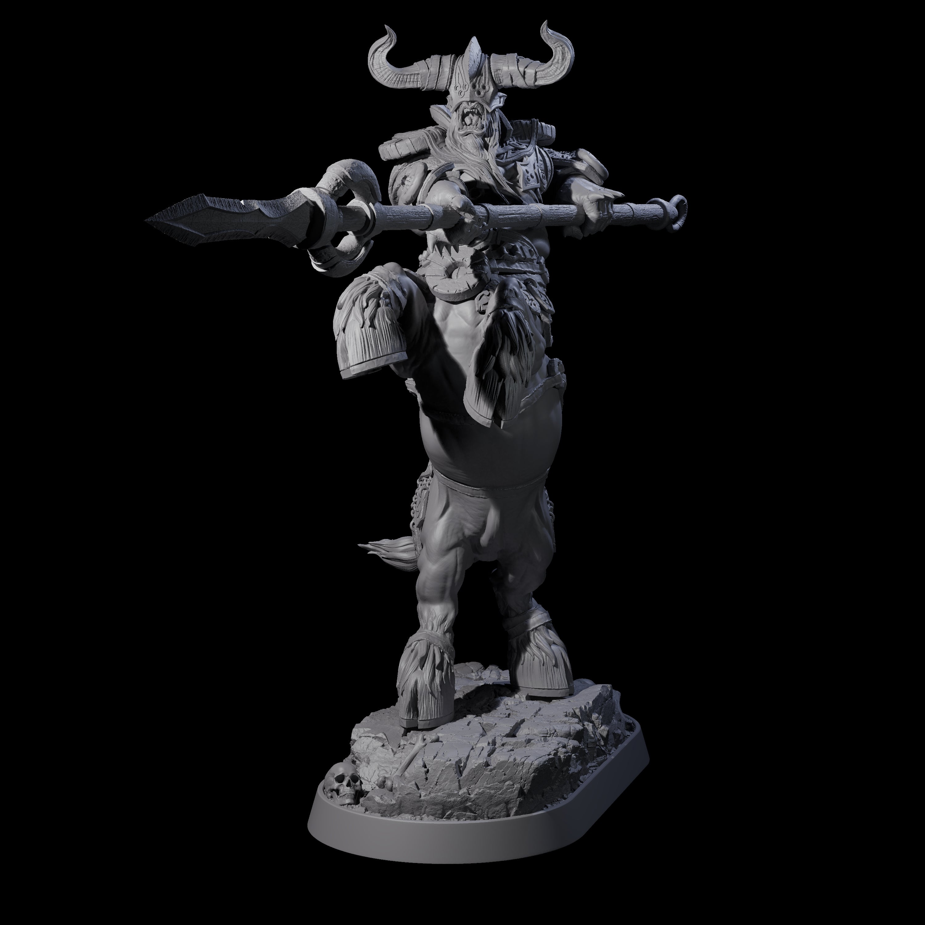 Muscular Raging Centaur I Miniature for Dungeons and Dragons, Pathfinder or other TTRPGs