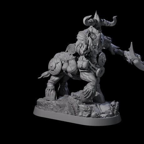 Muscular Raging Centaur J Miniature for Dungeons and Dragons, Pathfinder or other TTRPGs