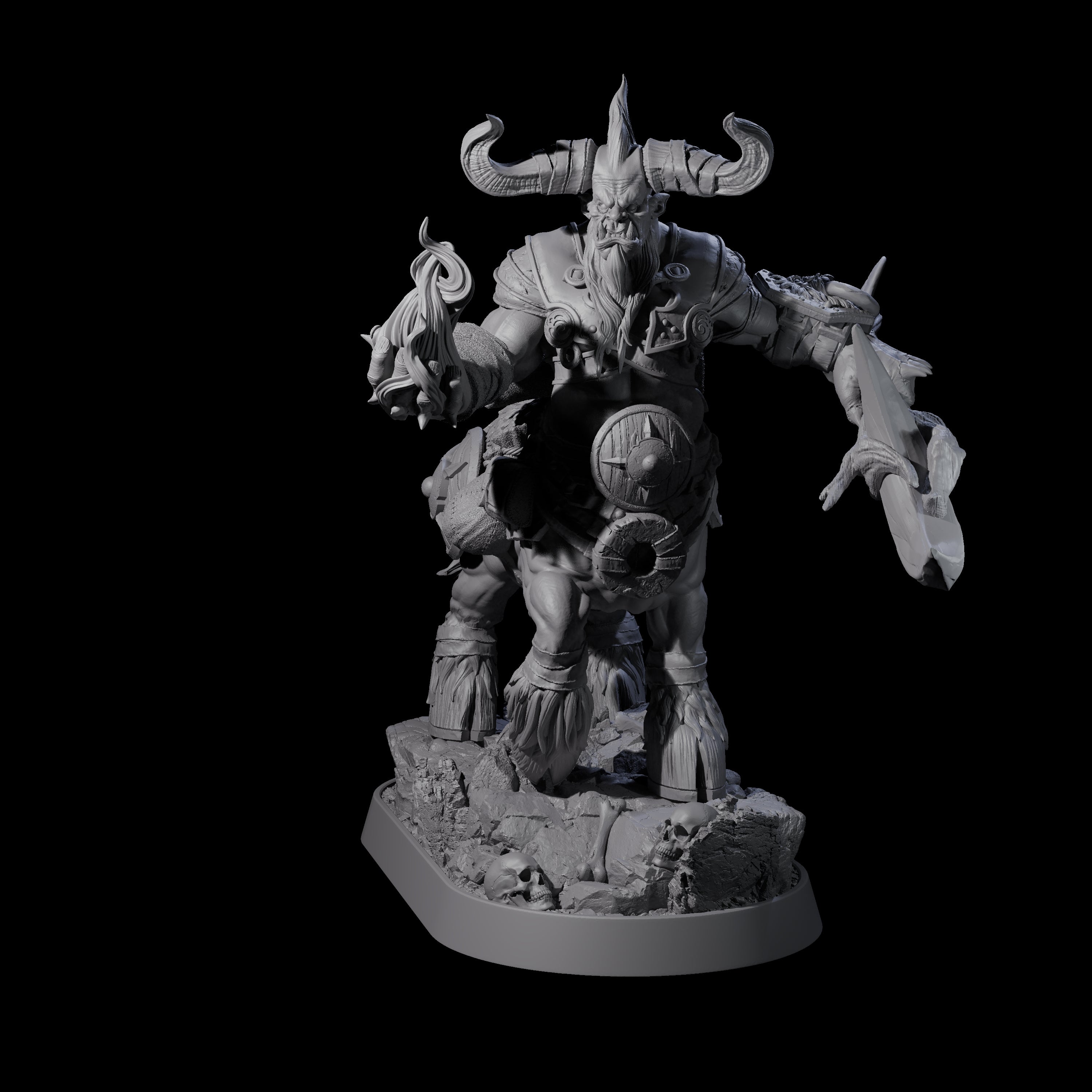 Muscular Raging Centaur J Miniature for Dungeons and Dragons, Pathfinder or other TTRPGs