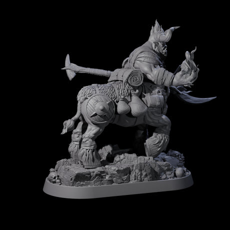 Muscular Raging Centaur J Miniature for Dungeons and Dragons, Pathfinder or other TTRPGs