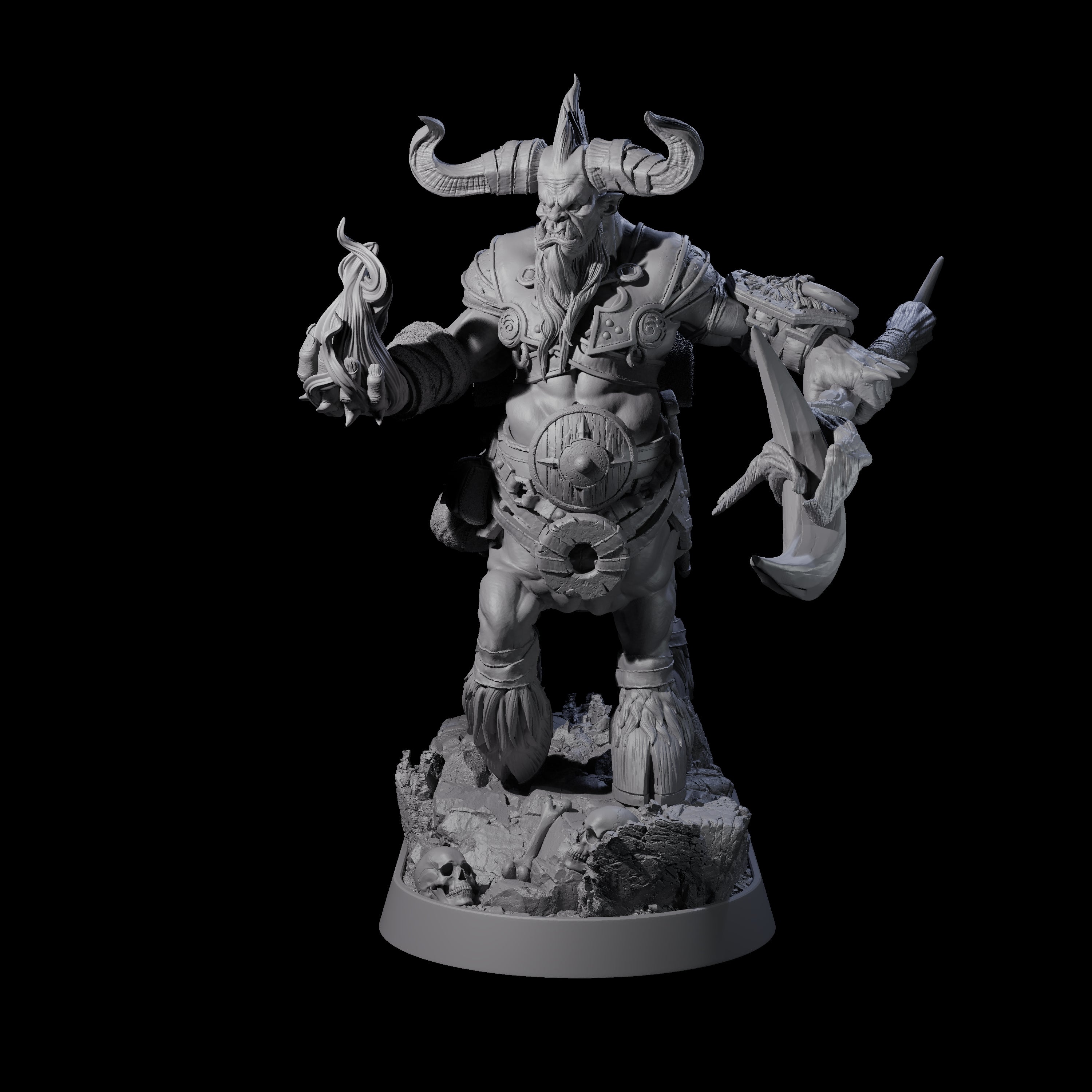 Muscular Raging Centaur J Miniature for Dungeons and Dragons, Pathfinder or other TTRPGs