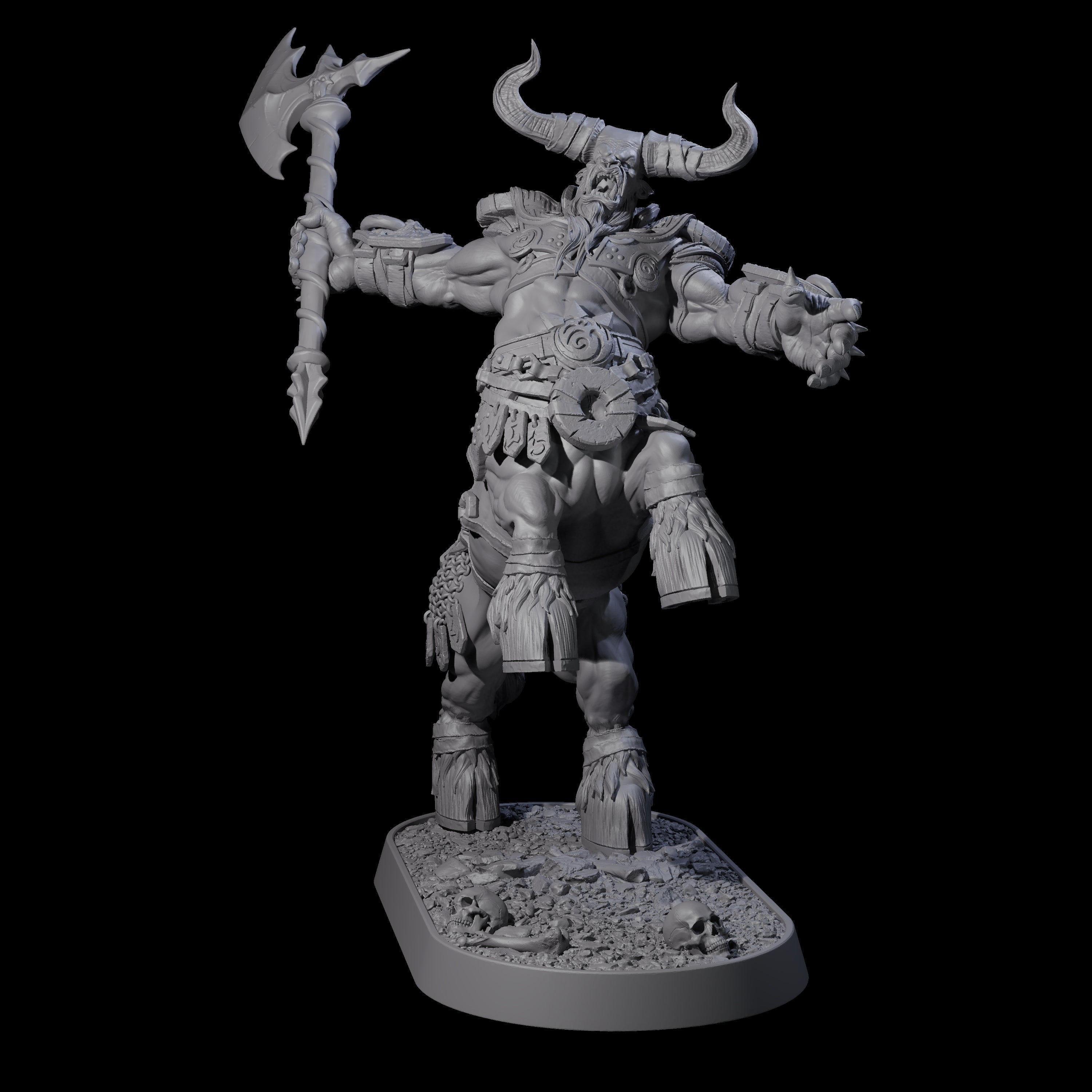 Muscular Raging Centaur K Miniature for Dungeons and Dragons, Pathfinder or other TTRPGs
