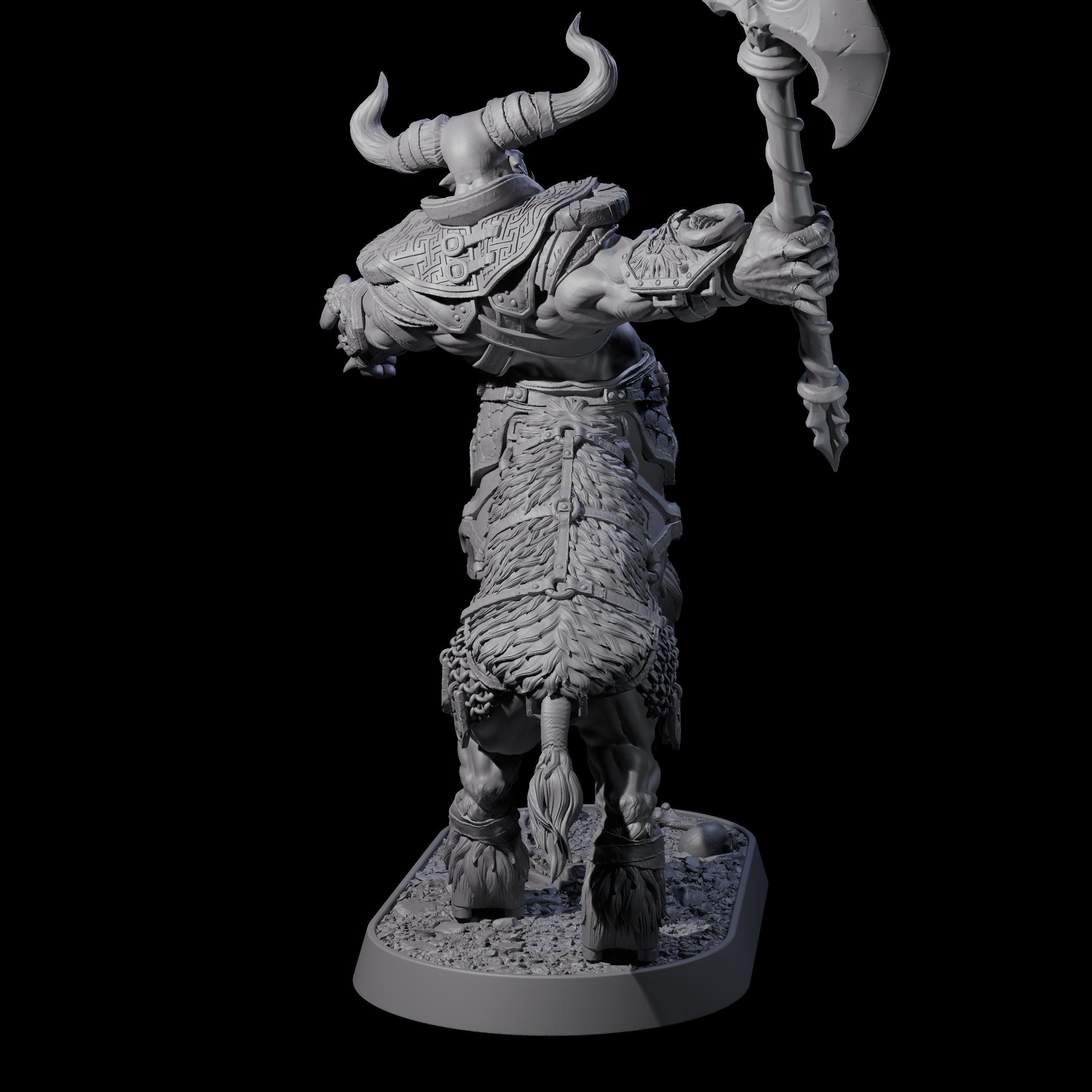 Muscular Raging Centaur K Miniature for Dungeons and Dragons, Pathfinder or other TTRPGs