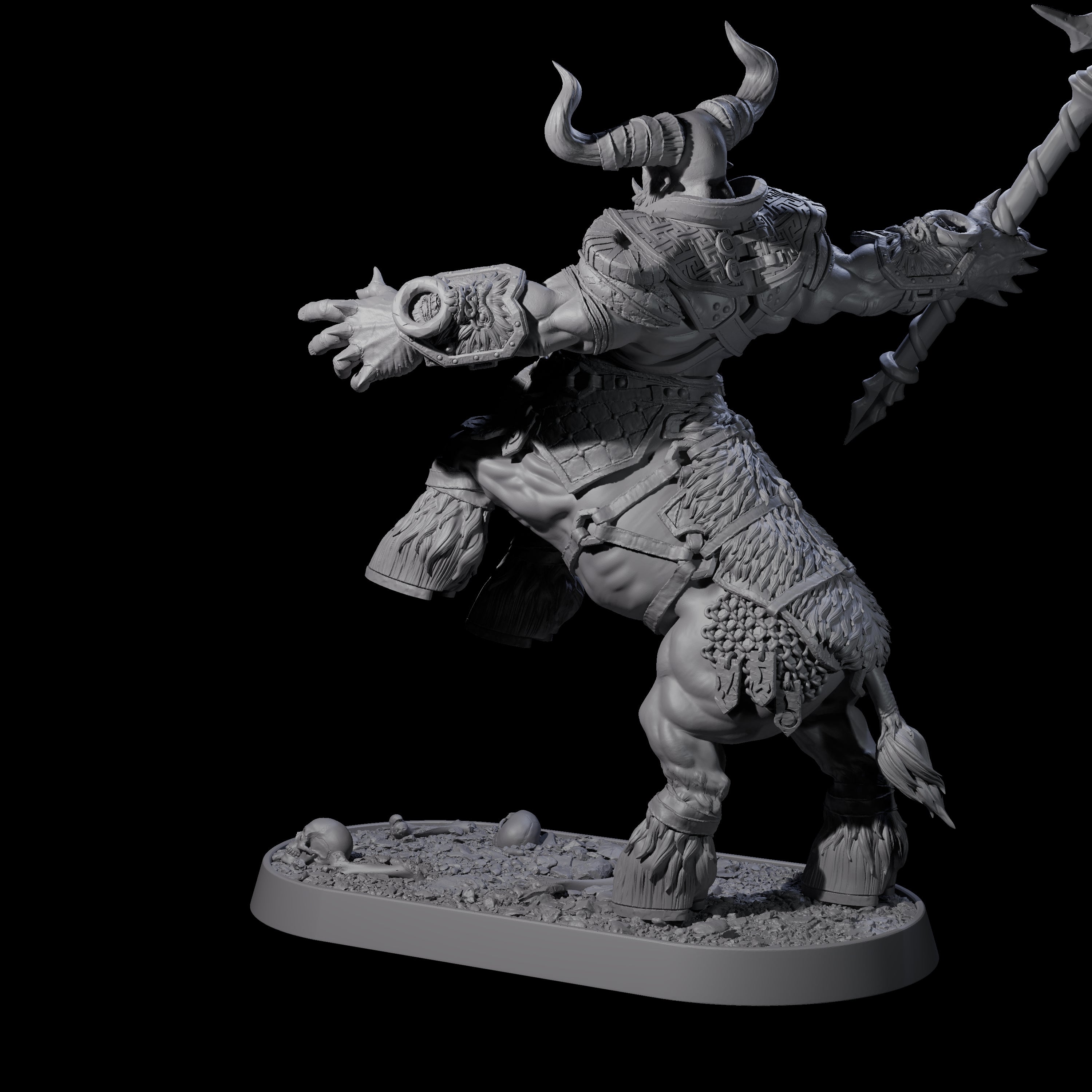 Muscular Raging Centaur K Miniature for Dungeons and Dragons, Pathfinder or other TTRPGs