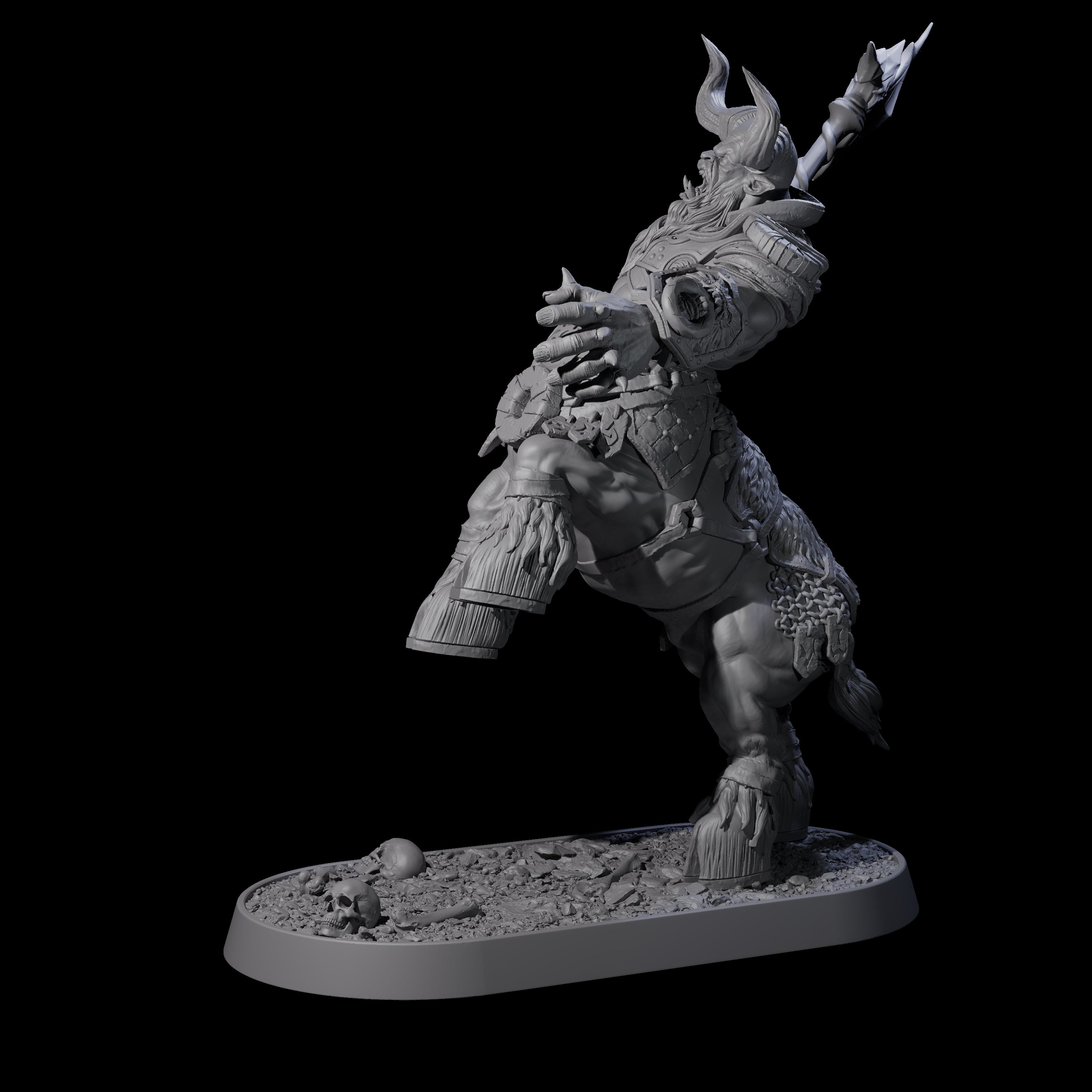 Muscular Raging Centaur K Miniature for Dungeons and Dragons, Pathfinder or other TTRPGs