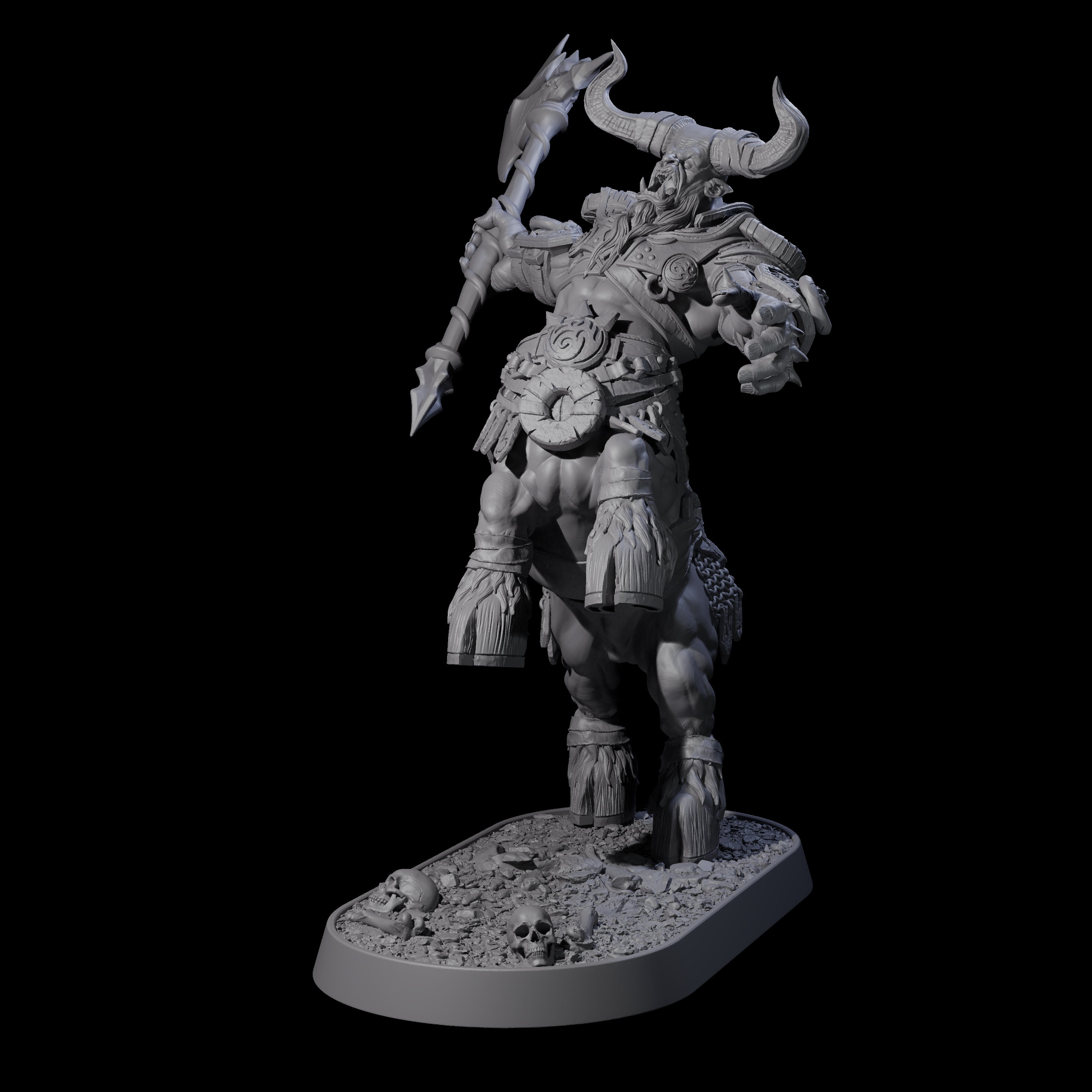 Muscular Raging Centaur K Miniature for Dungeons and Dragons, Pathfinder or other TTRPGs