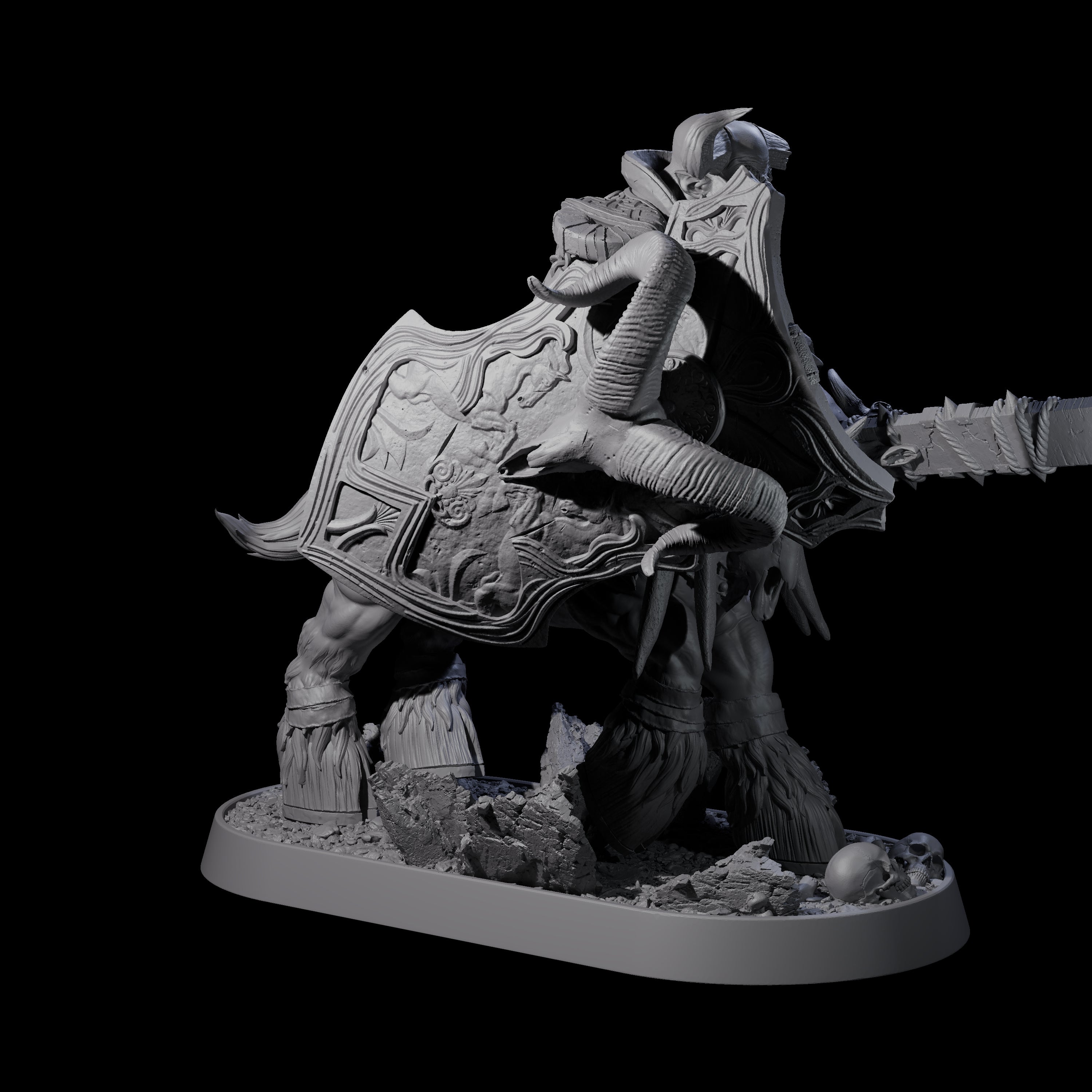Muscular Raging Centaur L Miniature for Dungeons and Dragons, Pathfinder or other TTRPGs