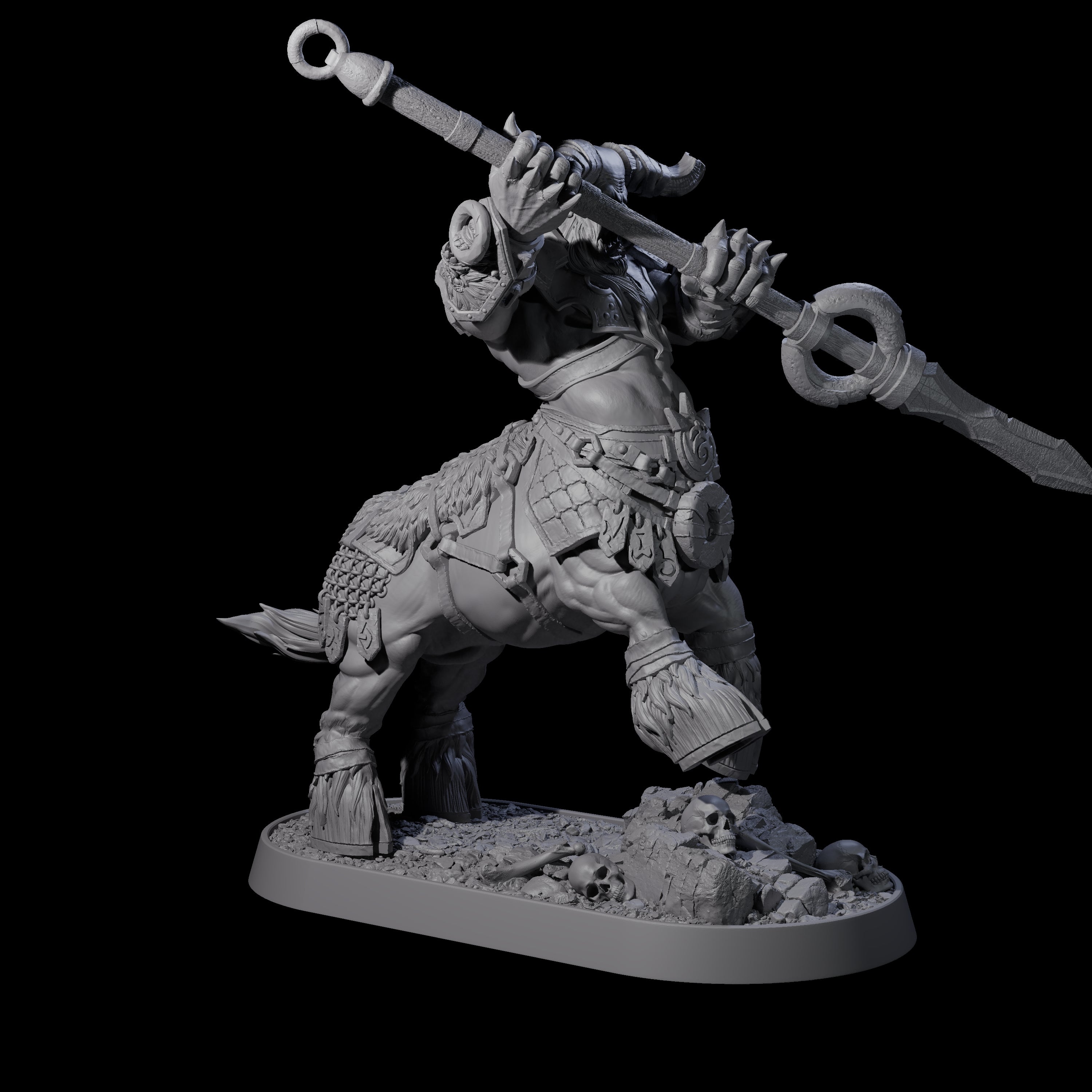 Muscular Raging Centaur M Miniature for Dungeons and Dragons, Pathfinder or other TTRPGs