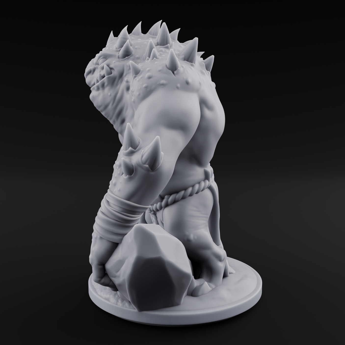 Muscular Slaad Aberration Miniature for Dungeons and Dragons, Pathfinder or other TTRPGs