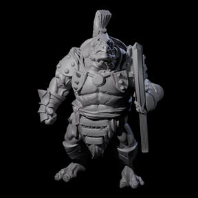Muscular Tortle Barbarian Miniature for Dungeons and Dragons, Pathfinder or other TTRPGs