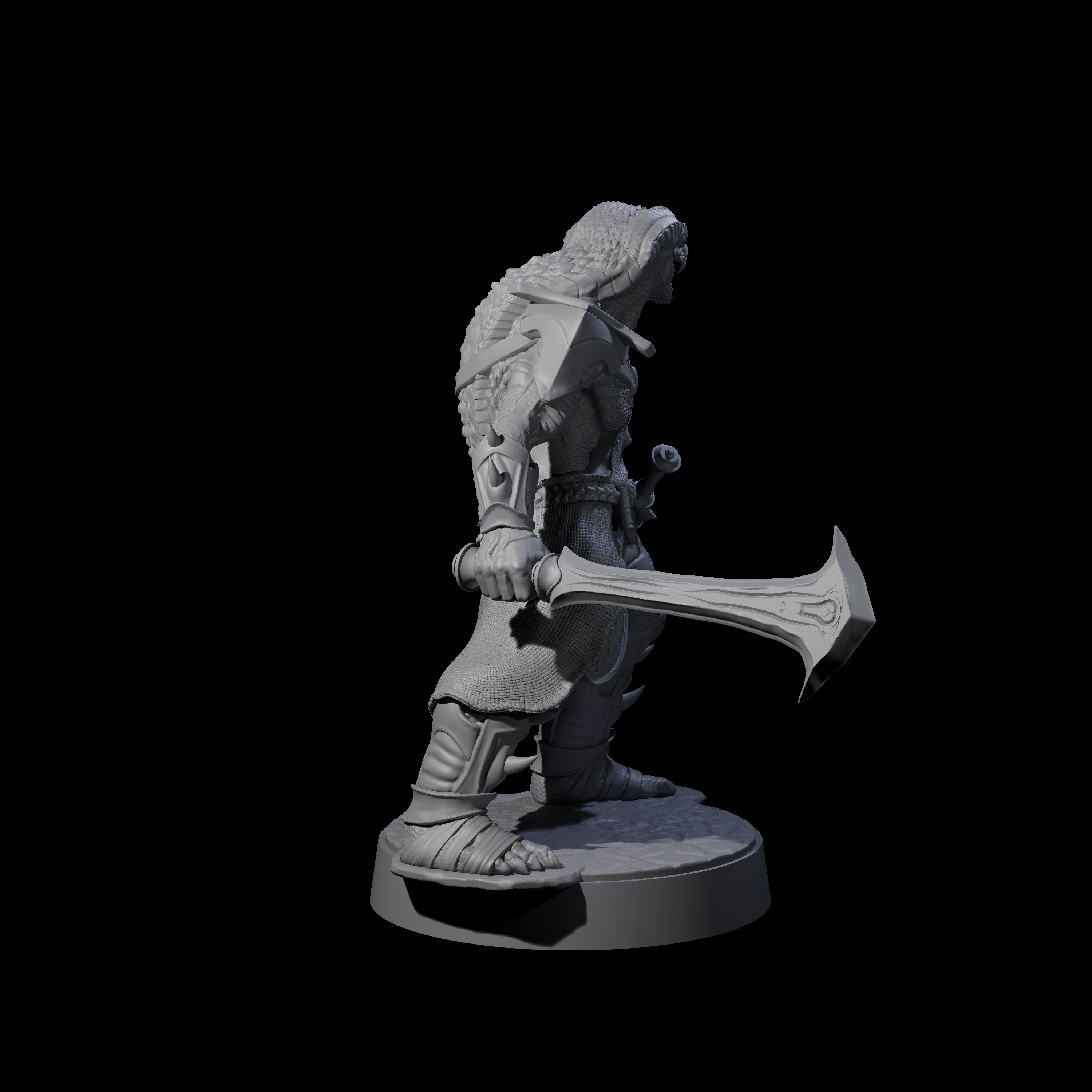 Muscular Yuan-ti Warrior A Miniature for Dungeons and Dragons, Pathfinder or other TTRPGs