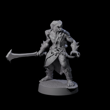 Muscular Yuan-ti Warrior A Miniature for Dungeons and Dragons, Pathfinder or other TTRPGs