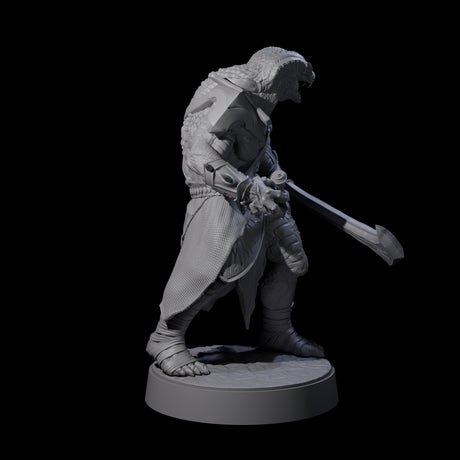 Muscular Yuan-ti Warrior C Miniature for Dungeons and Dragons, Pathfinder or other TTRPGs