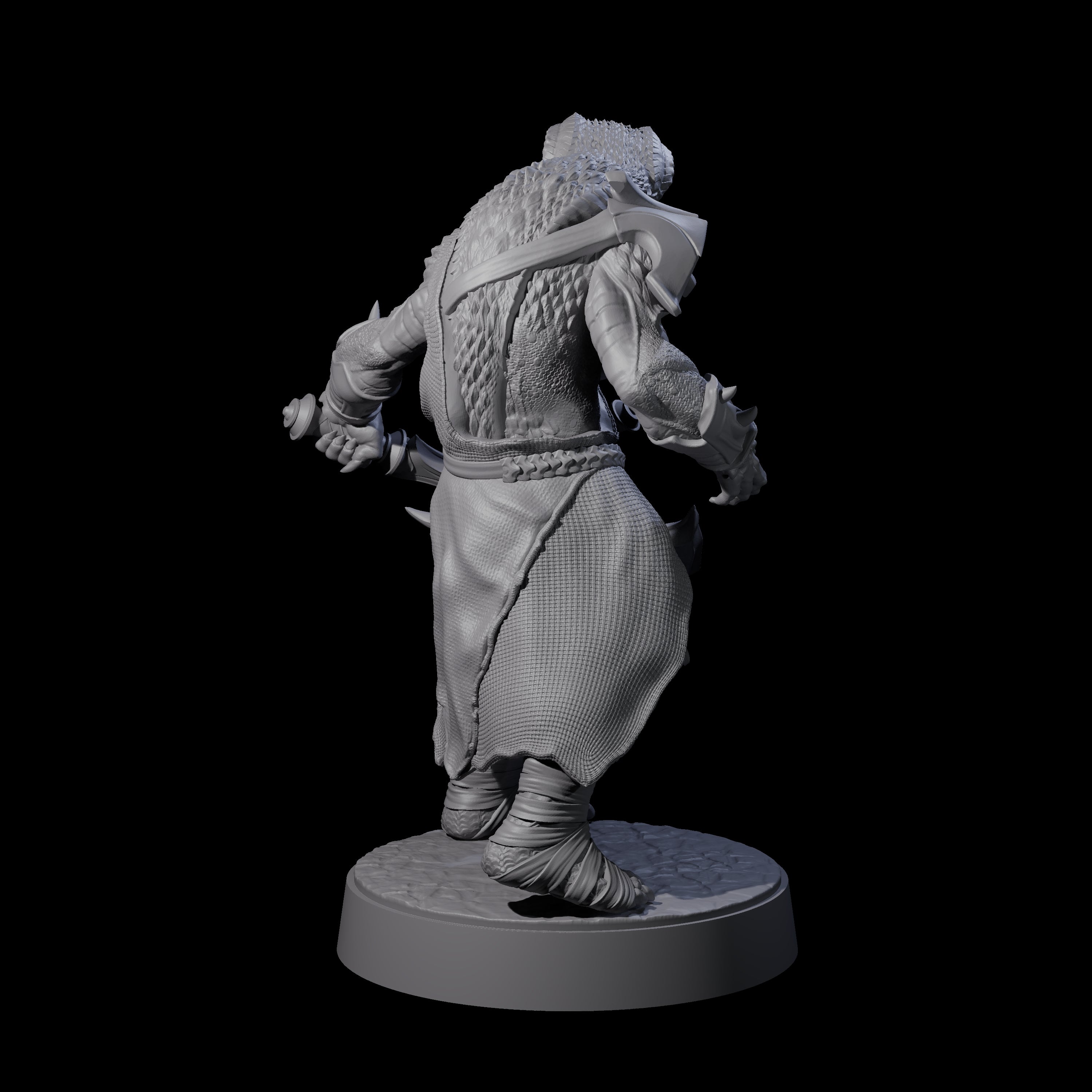 Muscular Yuan-ti Warrior C Miniature for Dungeons and Dragons, Pathfinder or other TTRPGs