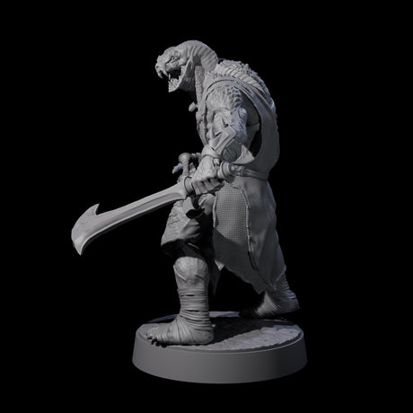 Muscular Yuan-ti Warrior C Miniature for Dungeons and Dragons, Pathfinder or other TTRPGs