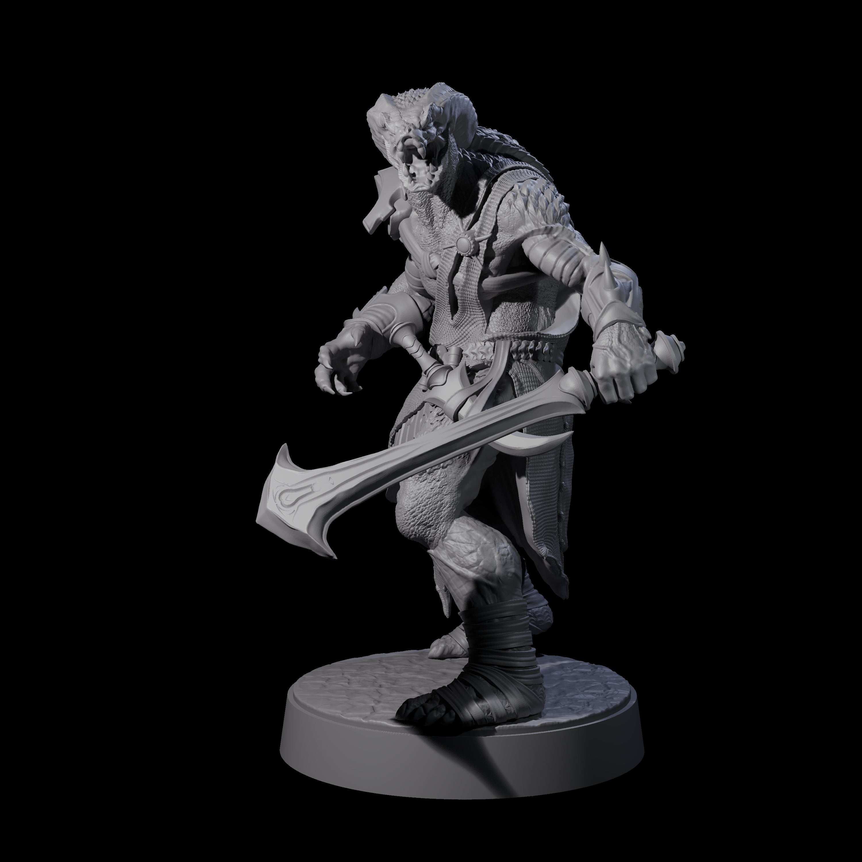 Muscular Yuan-ti Warrior C Miniature for Dungeons and Dragons, Pathfinder or other TTRPGs