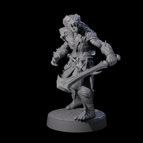 Muscular Yuan-ti Warrior C Miniature for Dungeons and Dragons, Pathfinder or other TTRPGs