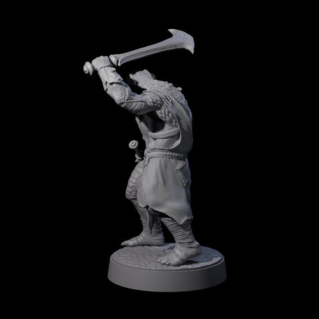 Muscular Yuan-ti Warrior D Miniature for Dungeons and Dragons, Pathfinder or other TTRPGs