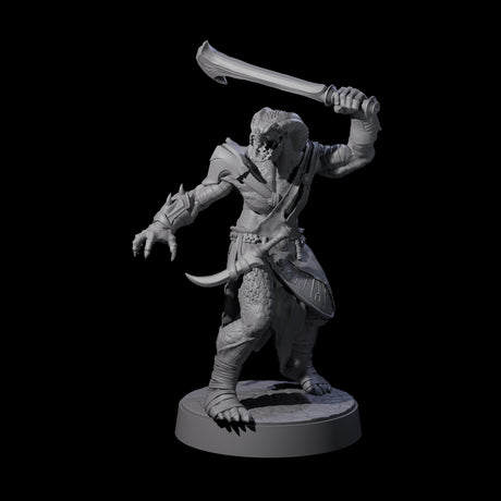 Muscular Yuan-ti Warrior D Miniature for Dungeons and Dragons, Pathfinder or other TTRPGs