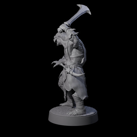 Muscular Yuan-ti Warrior E Miniature for Dungeons and Dragons, Pathfinder or other TTRPGs