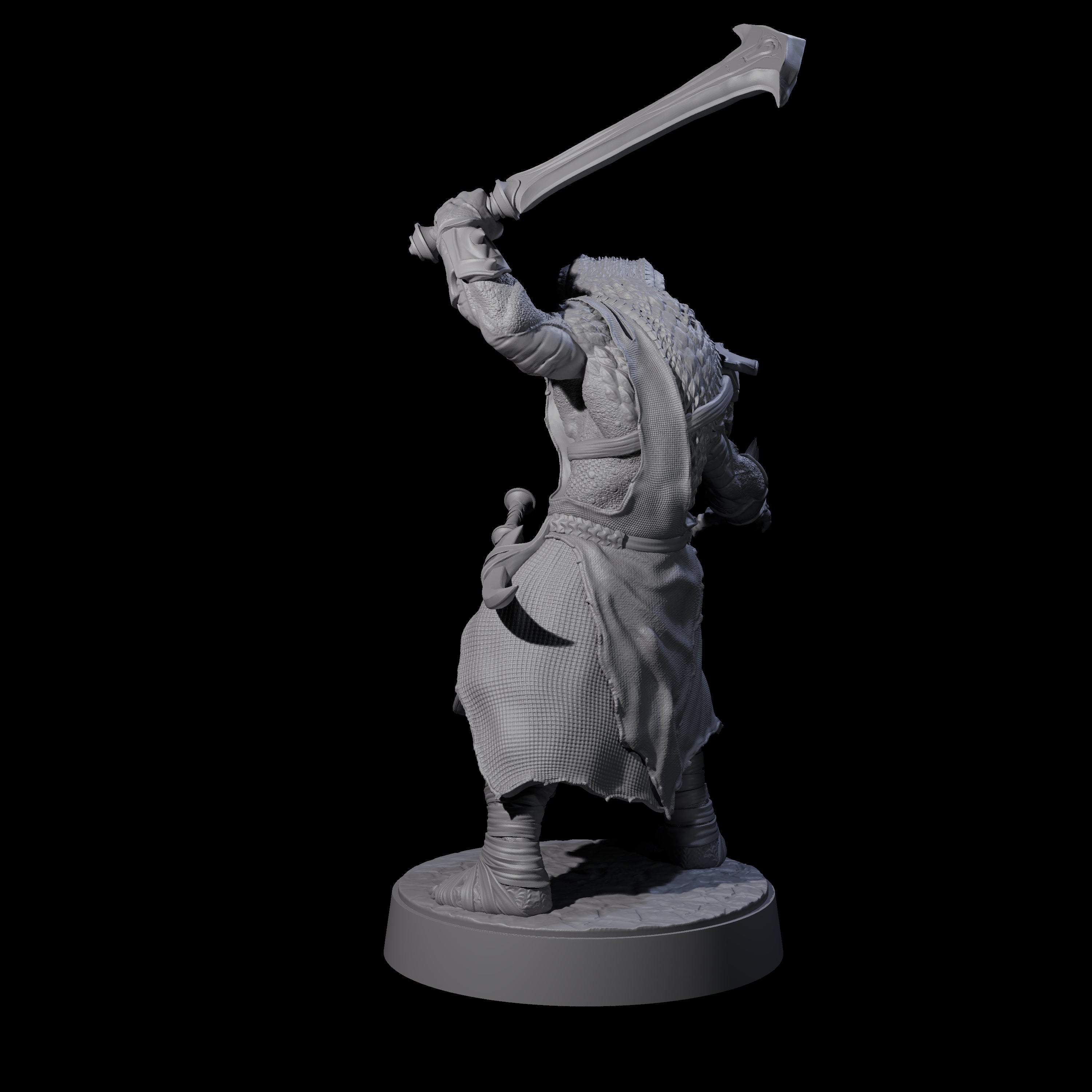 Muscular Yuan-ti Warrior E Miniature for Dungeons and Dragons, Pathfinder or other TTRPGs