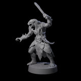 Muscular Yuan-ti Warrior E Miniature for Dungeons and Dragons, Pathfinder or other TTRPGs