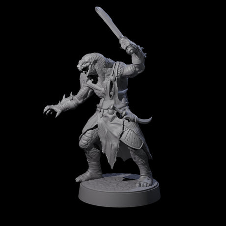 Muscular Yuan-ti Warrior E Miniature for Dungeons and Dragons, Pathfinder or other TTRPGs