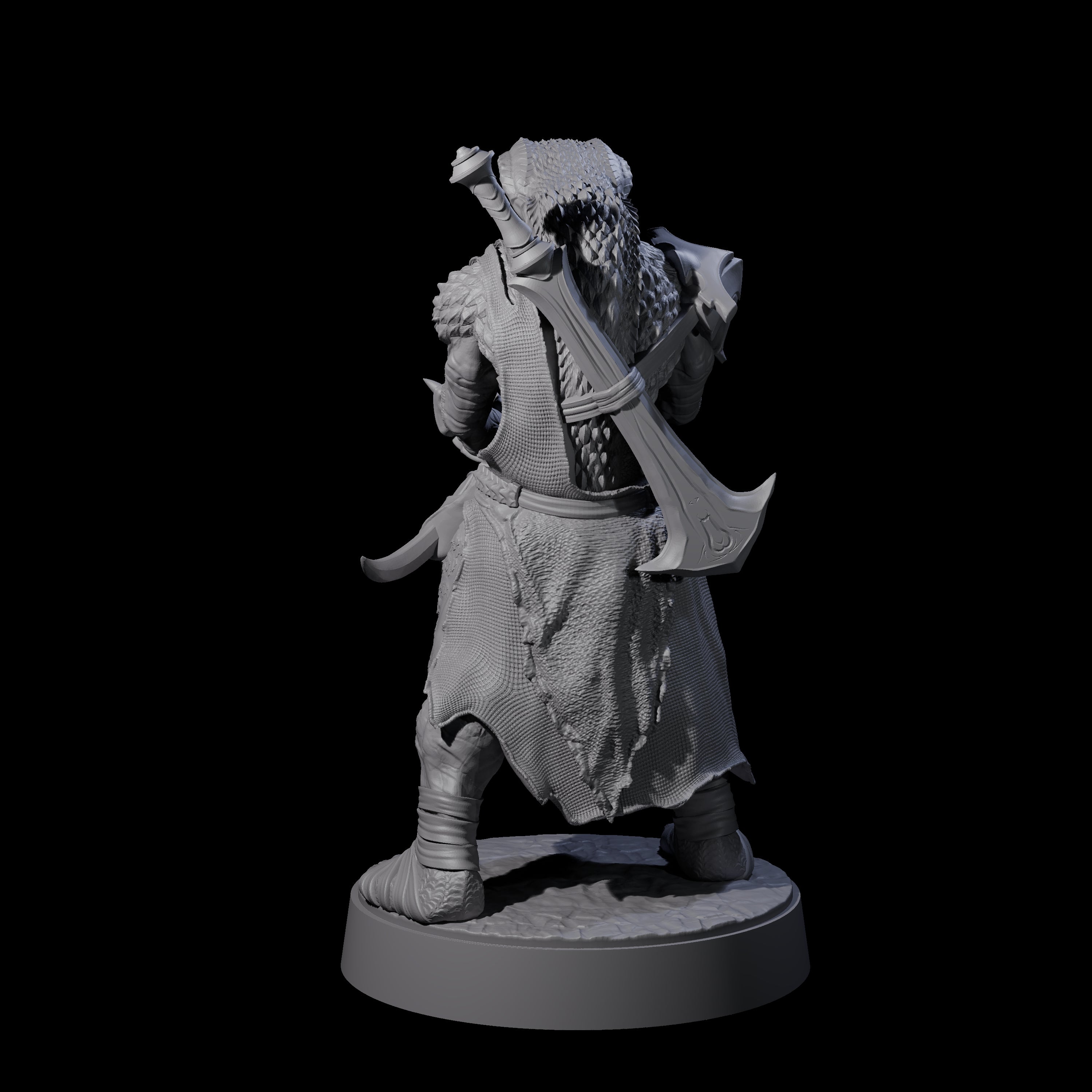 Muscular Yuan-ti Warrior G Miniature for Dungeons and Dragons, Pathfinder or other TTRPGs