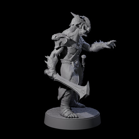Muscular Yuan-ti Warrior H Miniature for Dungeons and Dragons, Pathfinder or other TTRPGs