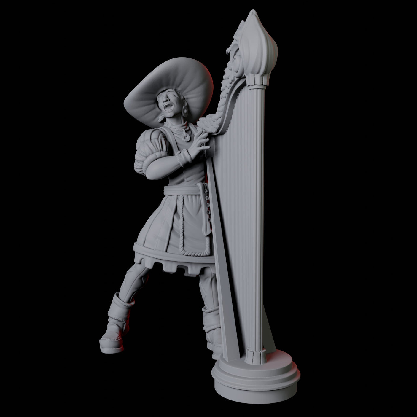 Musician Troupe Miniature for Dungeons and Dragons, Pathfinder or other TTRPGs