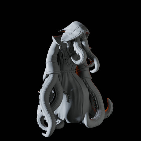 Mutant Cthulhu Cultist Miniature for Dungeons and Dragons, Pathfinder or other TTRPGs