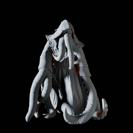 Mutant Cthulhu Cultist Miniature for Dungeons and Dragons, Pathfinder or other TTRPGs