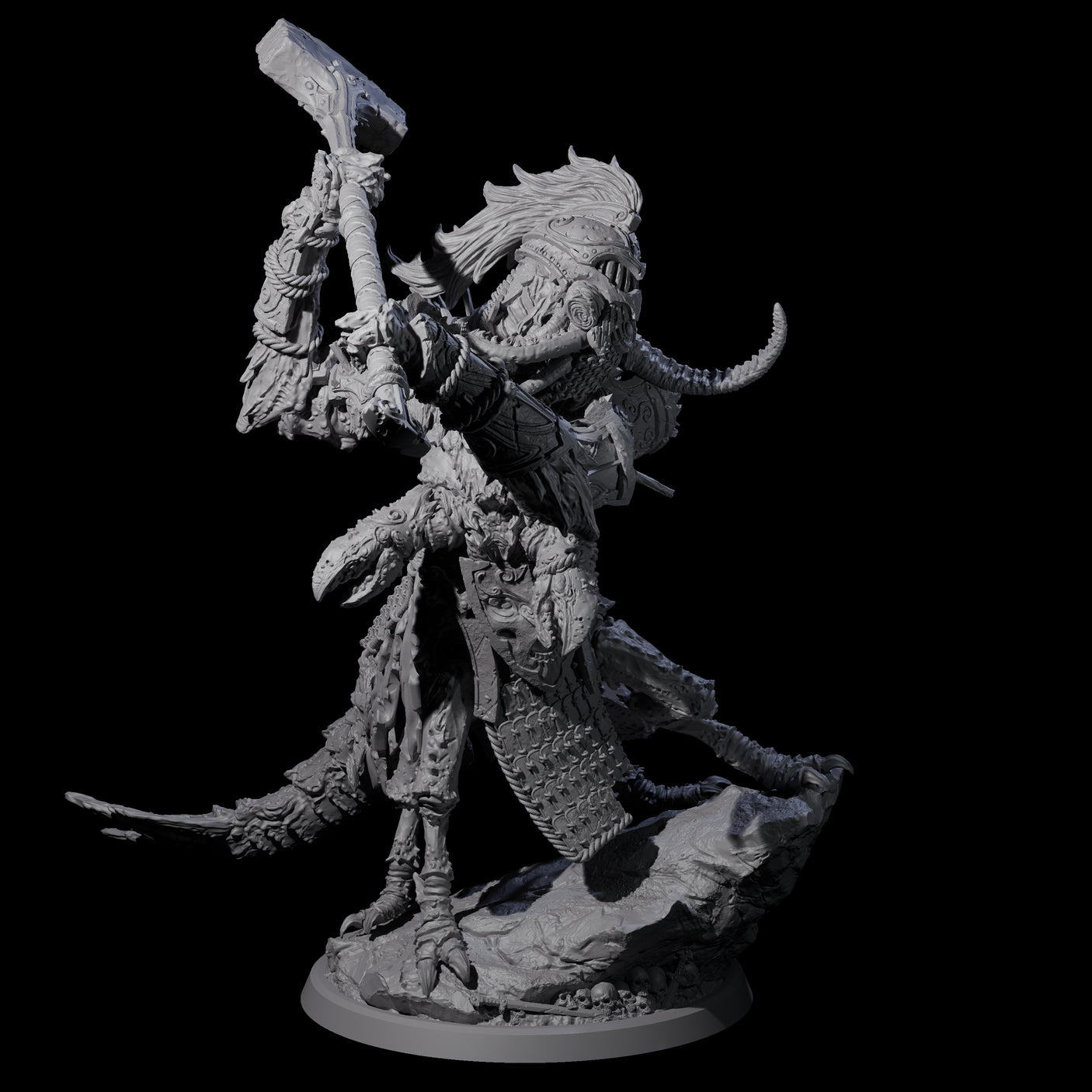 Mutated Armoured Chuul C Miniature for Dungeons and Dragons, Pathfinder or other TTRPGs