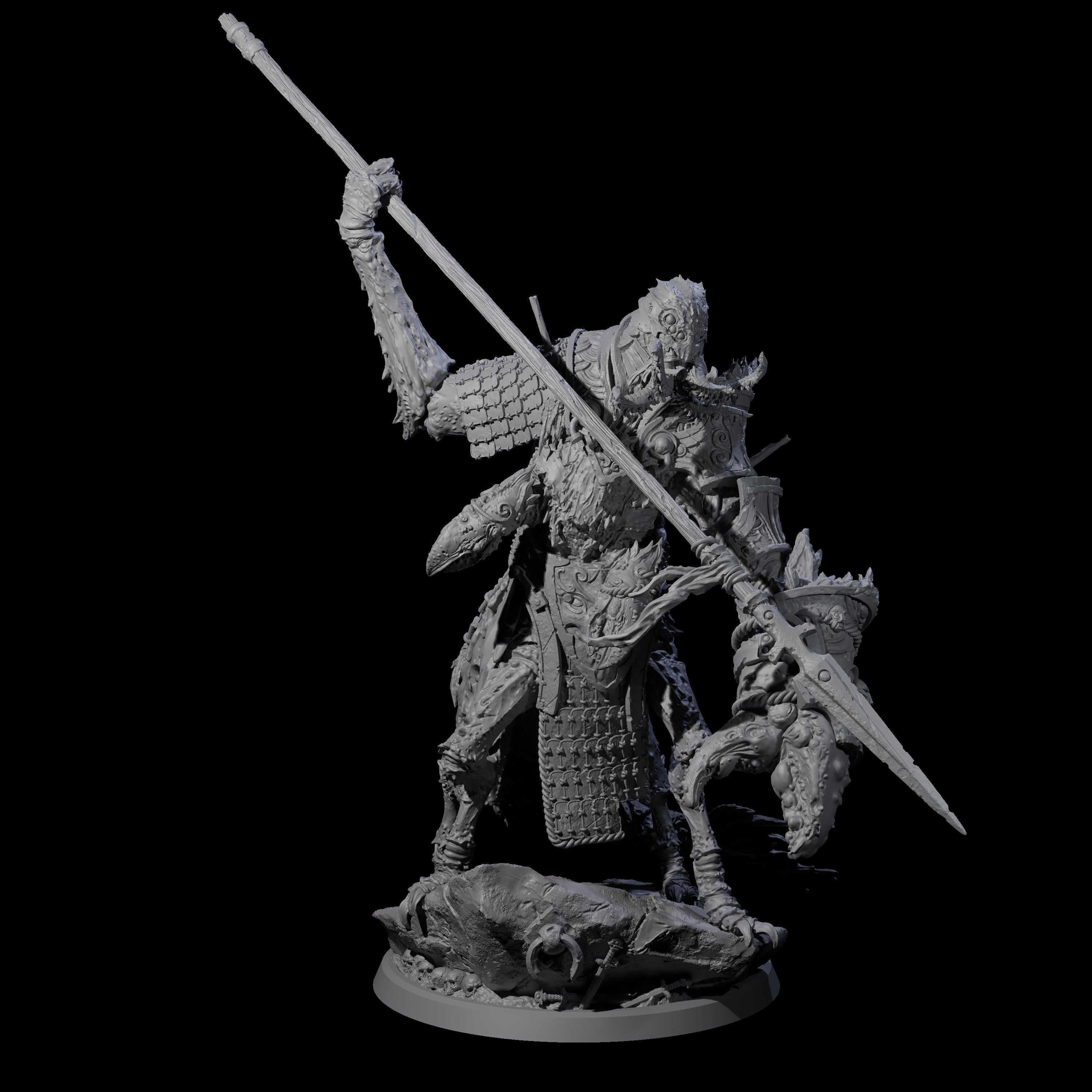 Mutated Armoured Chuul D Miniature for Dungeons and Dragons, Pathfinder or other TTRPGs