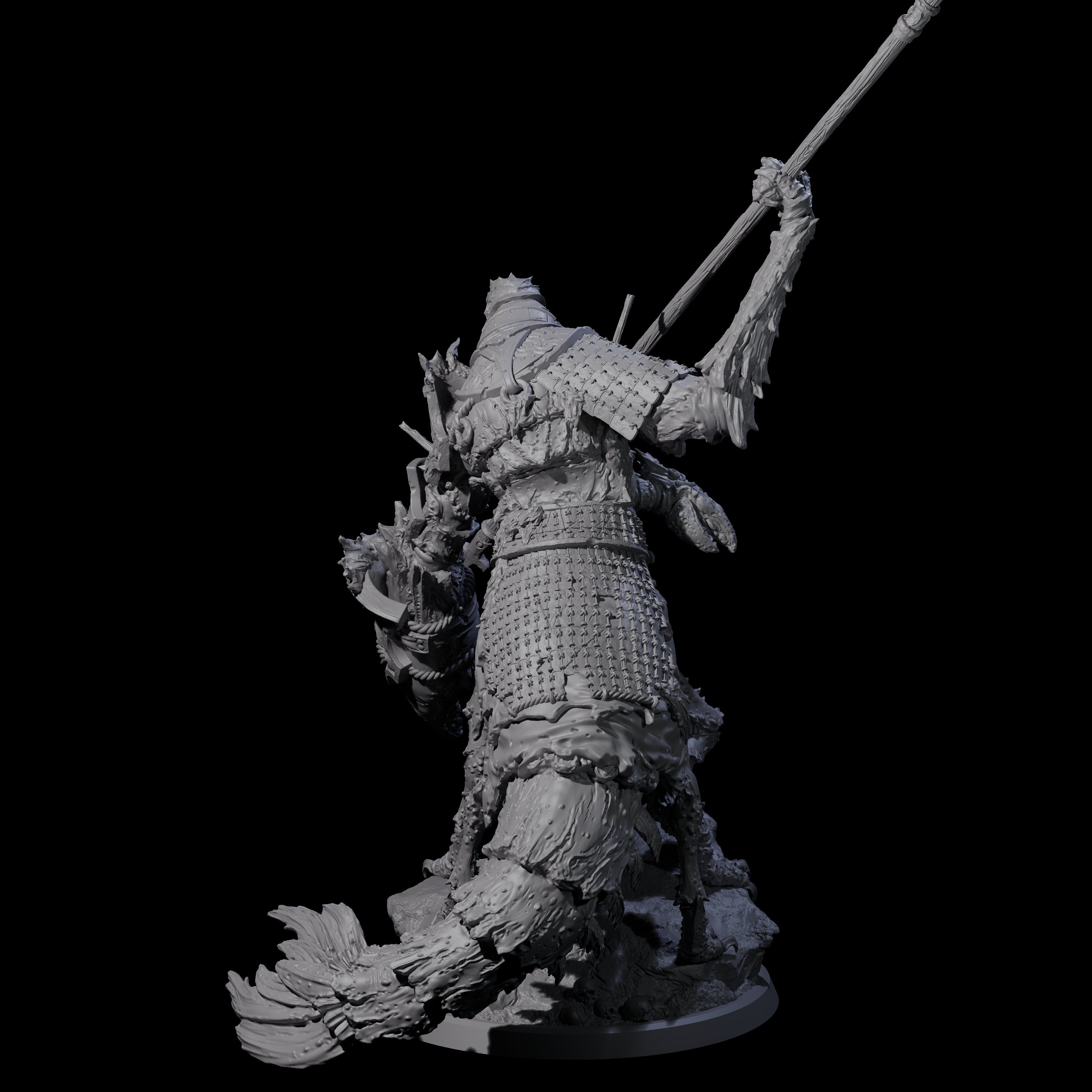 Mutated Armoured Chuul D Miniature for Dungeons and Dragons, Pathfinder or other TTRPGs