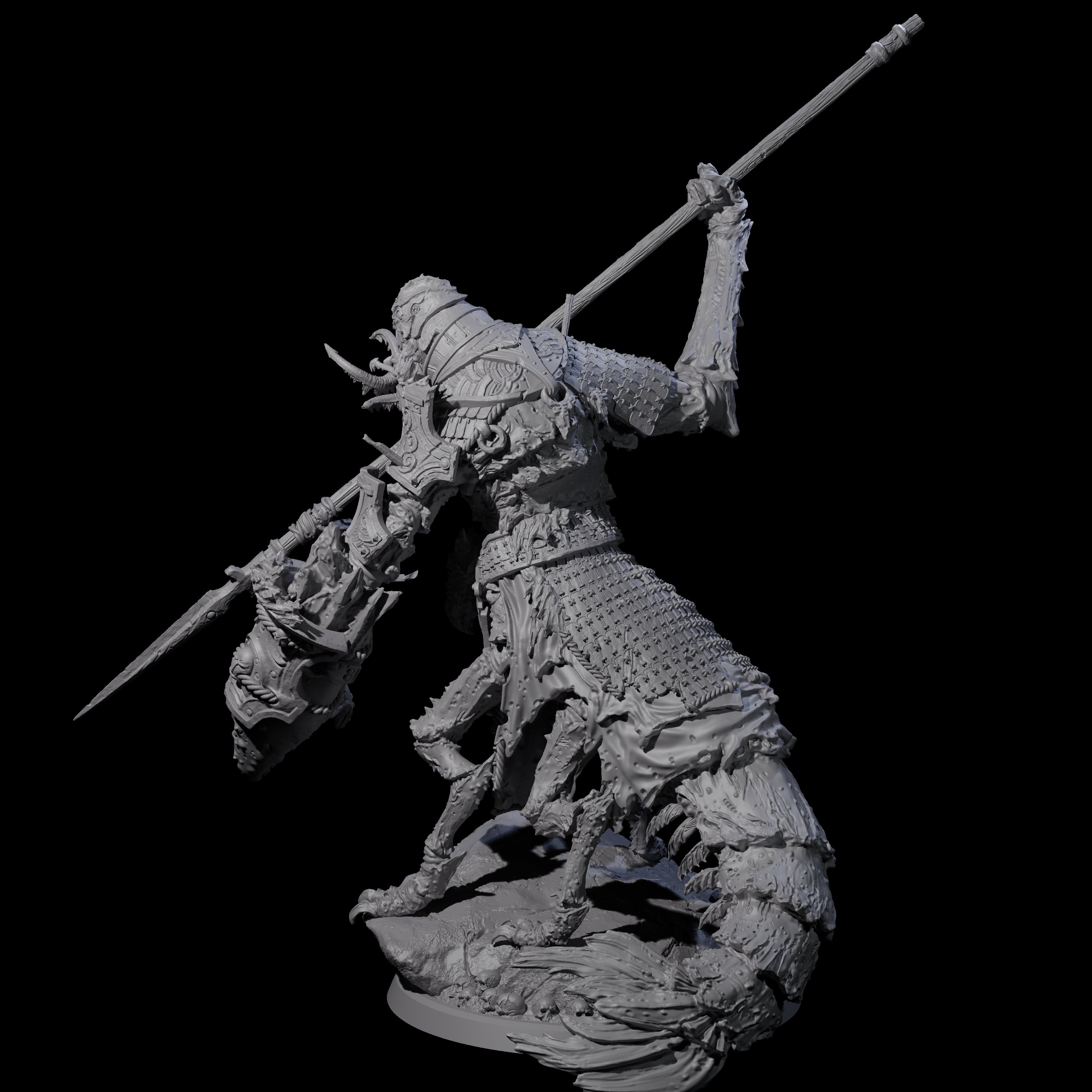 Mutated Armoured Chuul D Miniature for Dungeons and Dragons, Pathfinder or other TTRPGs
