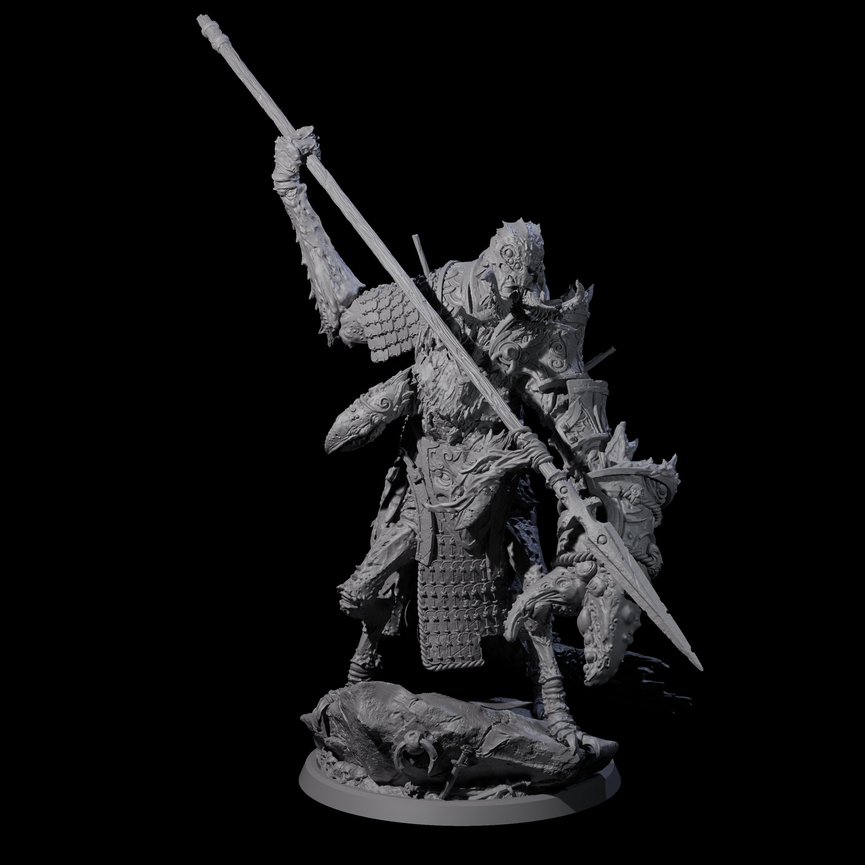 Mutated Armoured Chuul D Miniature for Dungeons and Dragons, Pathfinder or other TTRPGs