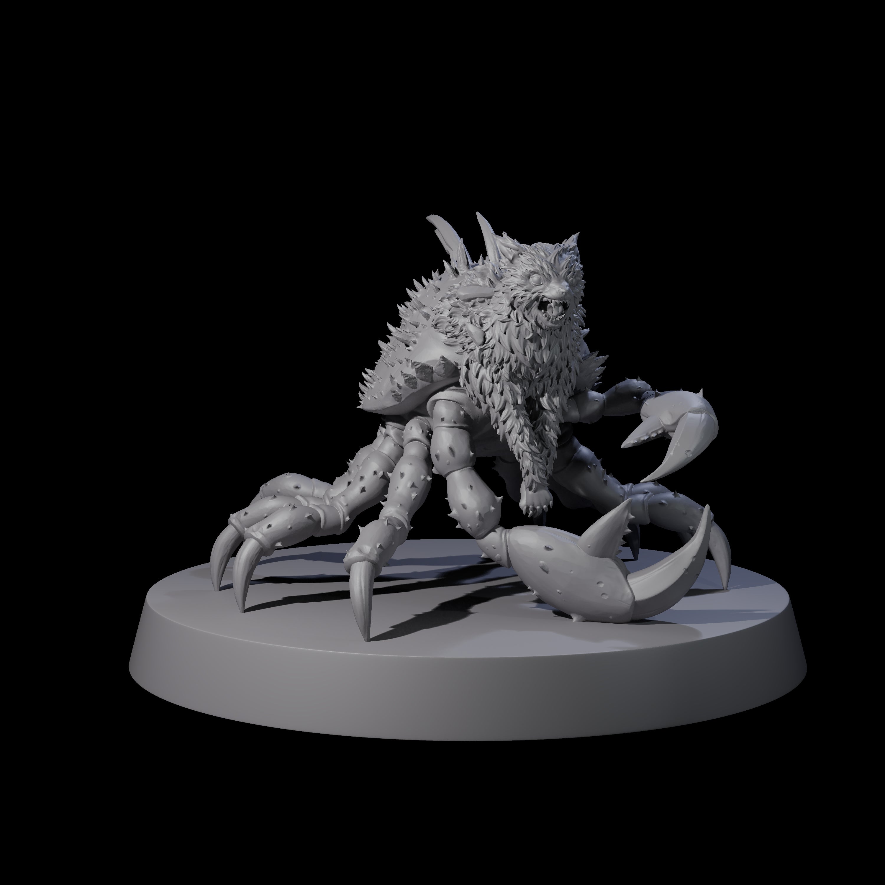 Mutated Crab Cat Miniature for Dungeons and Dragons, Pathfinder or other TTRPGs