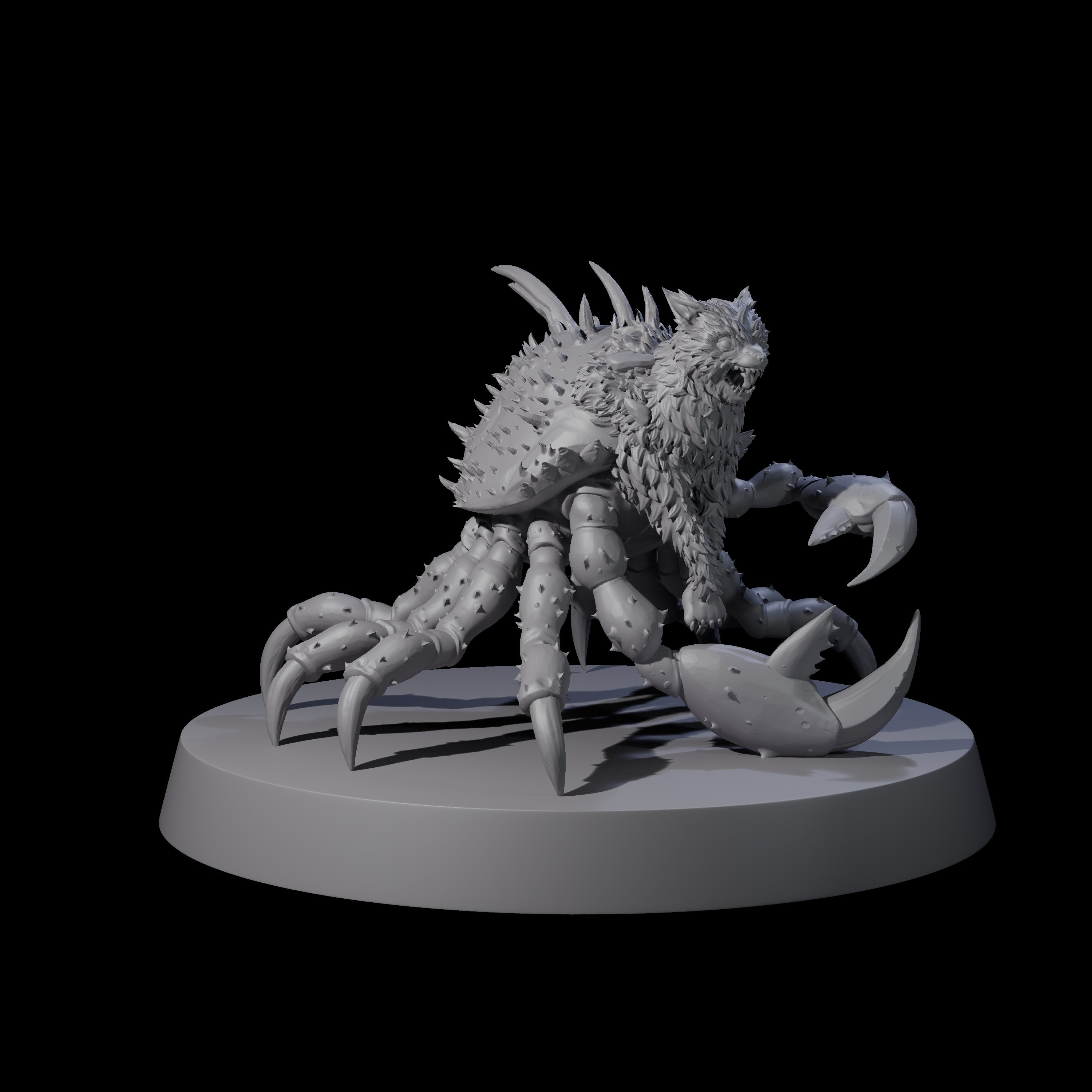 Mutated Crab Cat Miniature for Dungeons and Dragons, Pathfinder or other TTRPGs