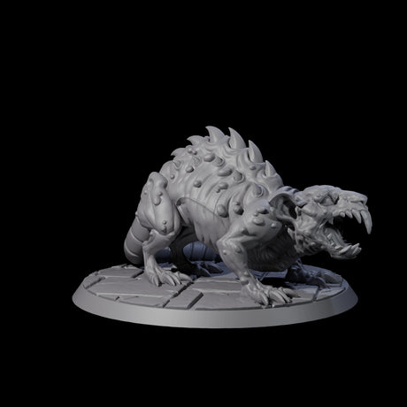 Mutated Dire Rat Miniature for Dungeons and Dragons, Pathfinder or other TTRPGs