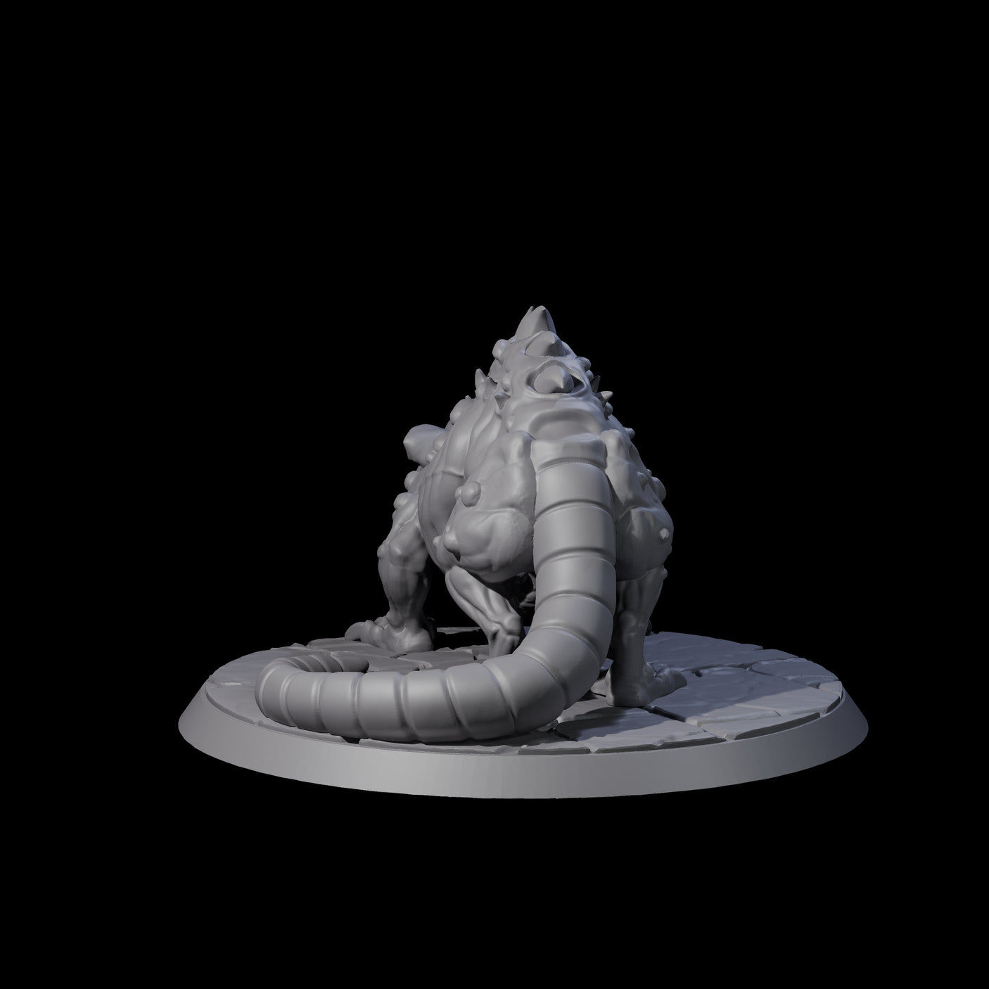 Mutated Dire Rat Miniature for Dungeons and Dragons, Pathfinder or other TTRPGs