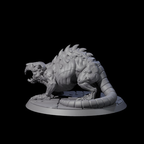 Mutated Dire Rat Miniature for Dungeons and Dragons, Pathfinder or other TTRPGs