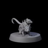 Mutated Double Rat Miniature for Dungeons and Dragons, Pathfinder or other TTRPGs