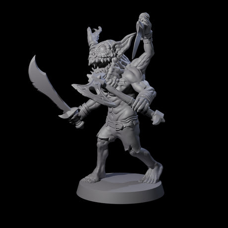 Mutated Goblin Champion Koruvus Miniature for Dungeons and Dragons, Pathfinder or other TTRPGs
