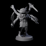 Mutated Goblin Champion Koruvus Miniature for Dungeons and Dragons, Pathfinder or other TTRPGs